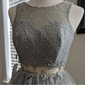 NWT JJ's House Beautiful Gray Dress